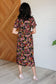 Wildflower and Barley V - Neck Button Up Dress - Loving God