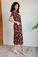 Wildflower and Barley V - Neck Button Up Dress - Loving God
